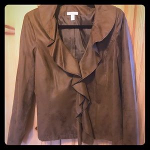 Ladies leather look jacket